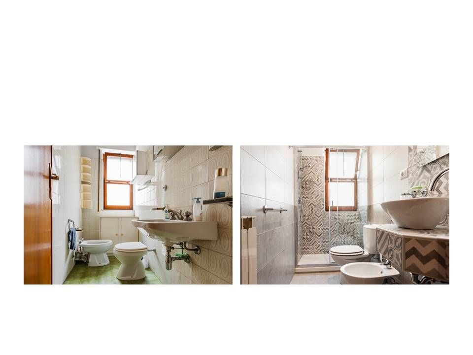 bagno interamente ristrutturato con realizzazione di una doccia molto spaziosa