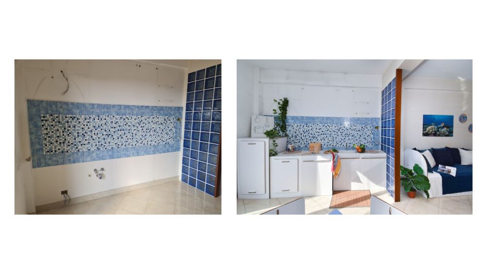 cucina compatta e funzionale, con tutti gli elementi per una completa vivibilit&agrave;.